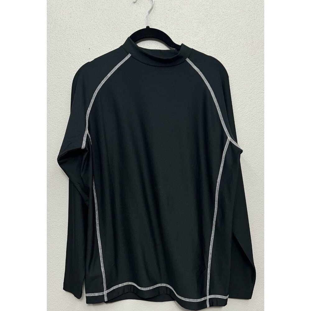 FootJoy Shirt Mens Small Black Thermal Base Layer Golf Long Sleeve Performance